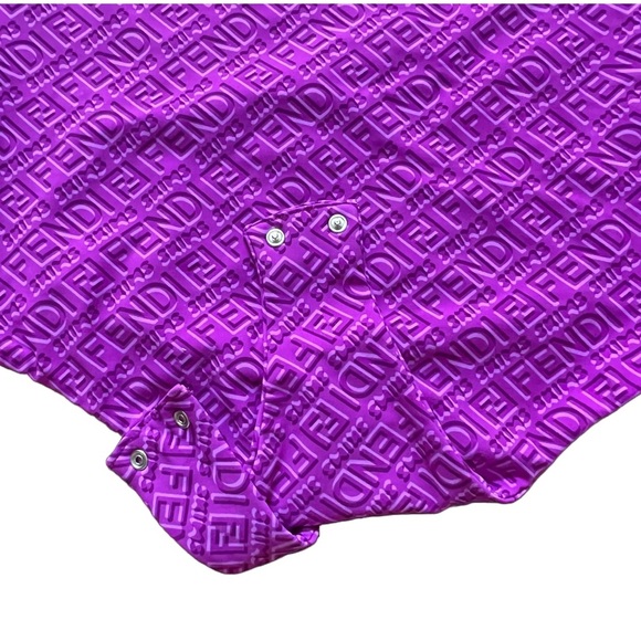 FENDI x SKIMS COLORADO PURPLE HIGH NECK SLEEVELESS BODYSUIT SIZE XS - Picture 4 of 6